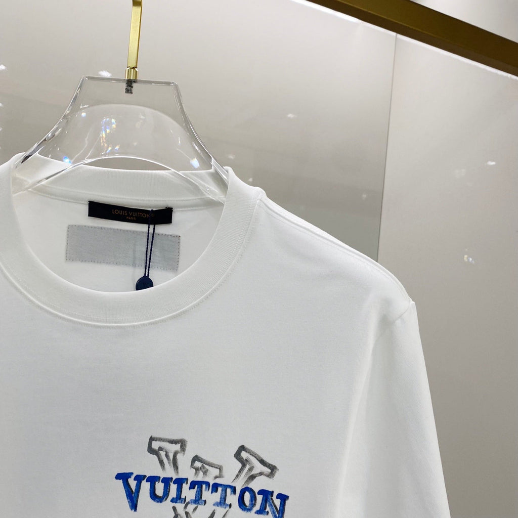 LV T-SHIRT WHITE COTTON 238849