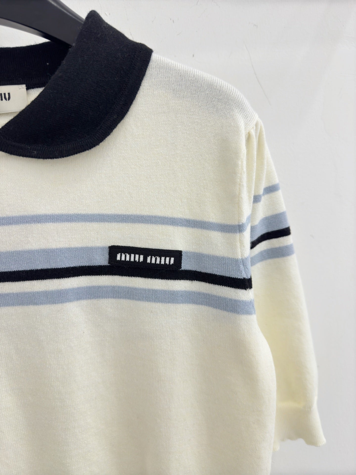 MIUMIU 26S KNIT POLO SWEATER 981