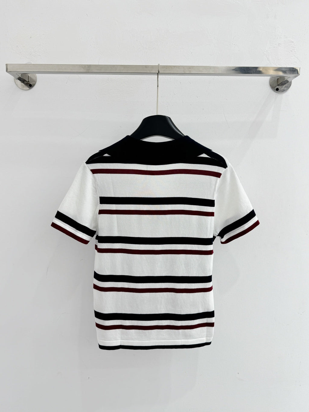 MIUMIU 26S SHORT-SLEEVED KNIT POLO SHIRT STYLE 1067