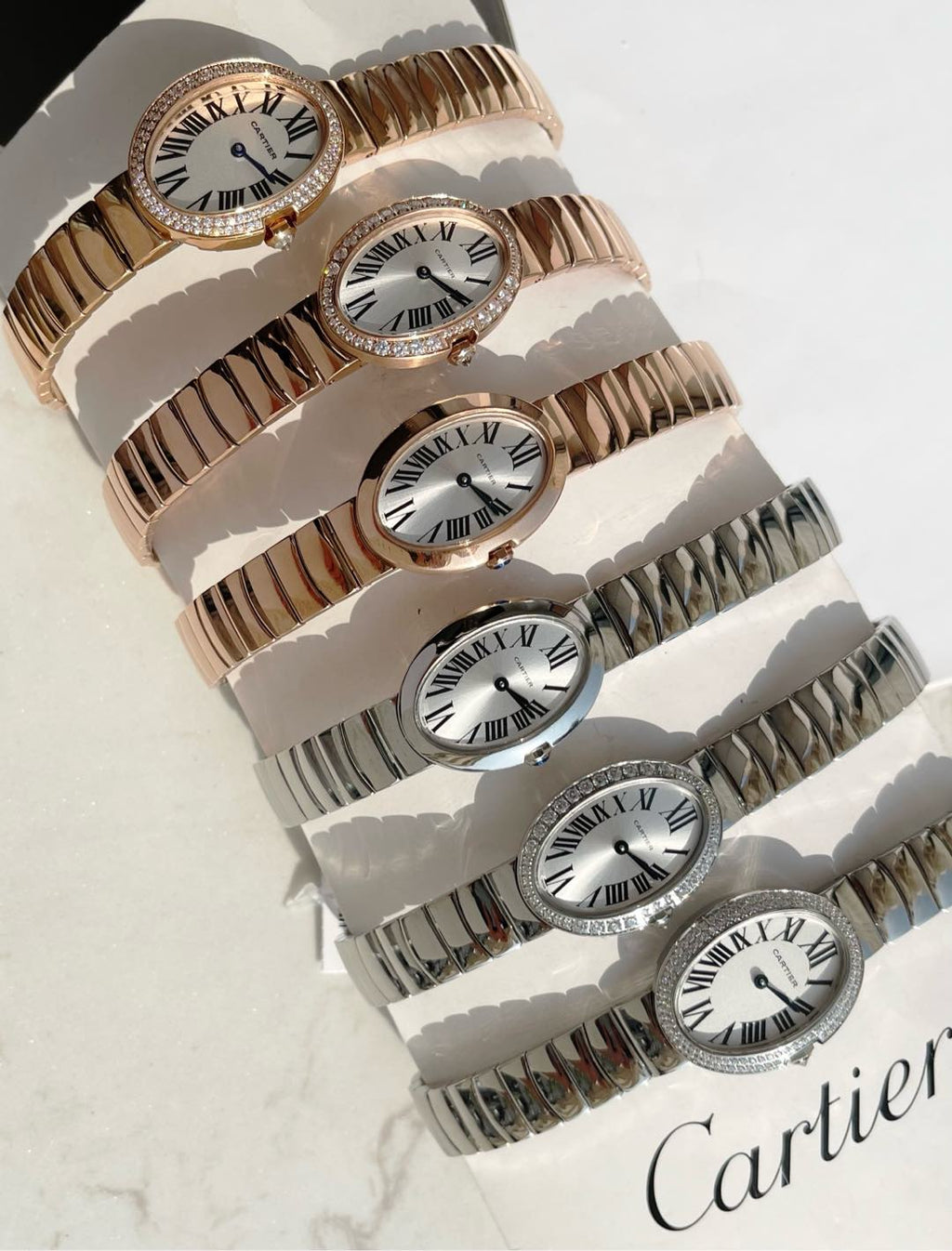 BAIGNOIRE DE CARTIER – OVAL SHAPE SILVER CASE