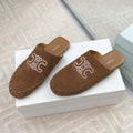 MARLOU MULE IN PEANUT BROWN SUEDE