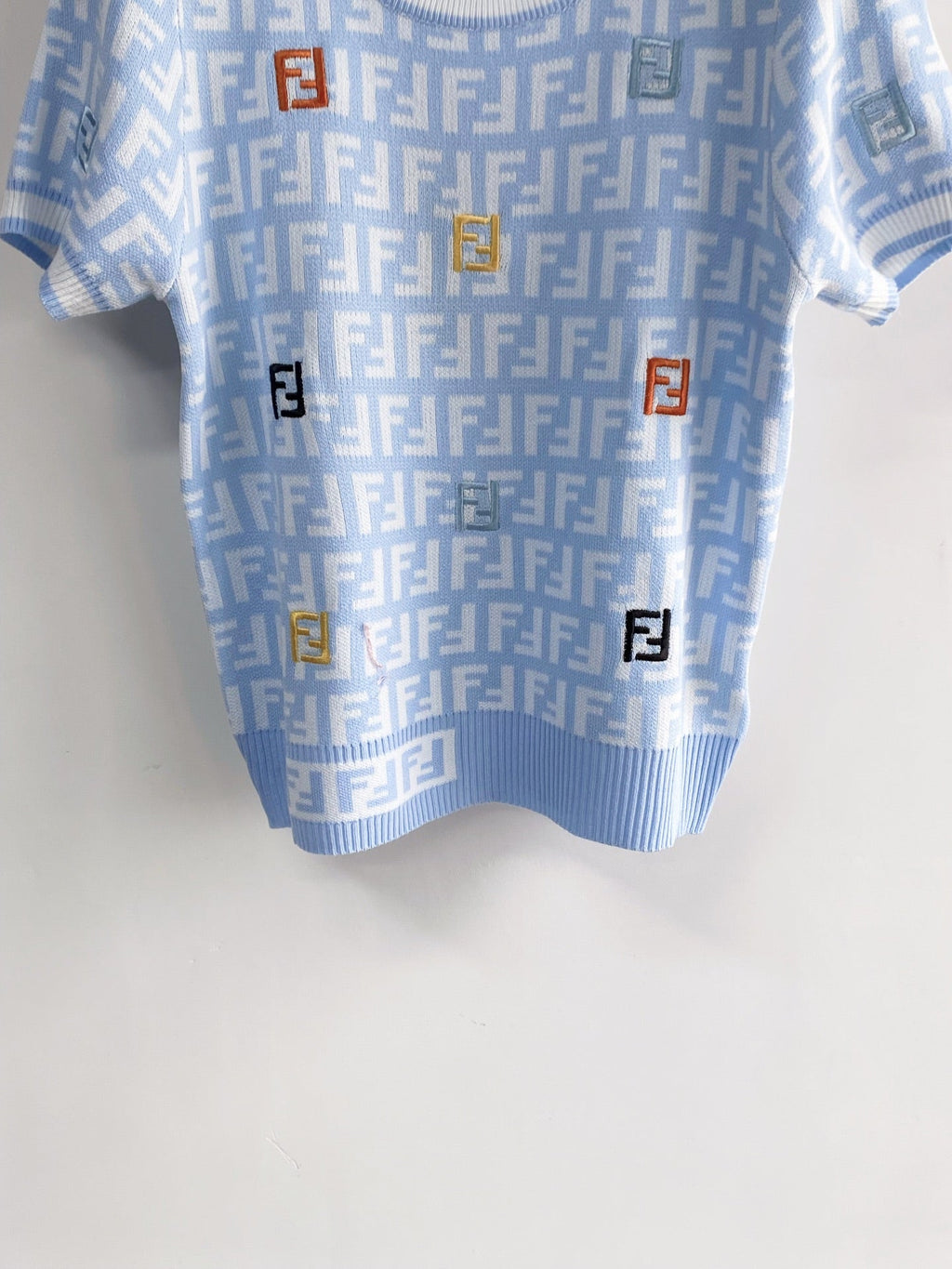 FENDI 26S SHORT SLEEVE KNIT TOP 161