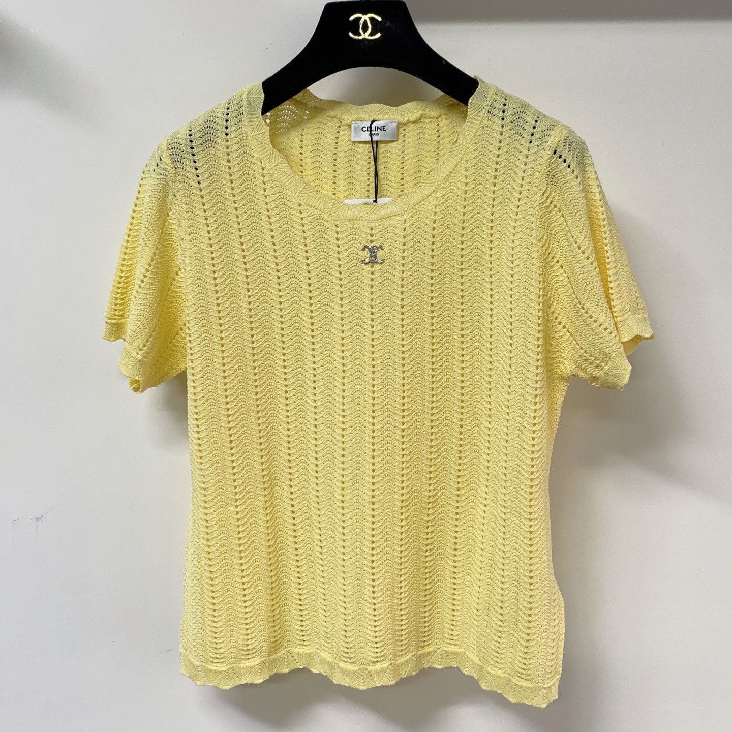 CELINE 26S KNIT SHORT SLEEVE SWEATER 196