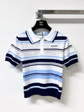 MIUMIU 26S SHORT-SLEEVED KNIT POLO SHIRT STYLE 1122