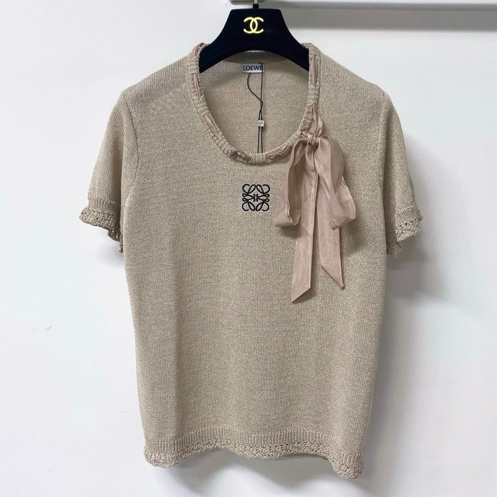 LOEWE 26S SHORT SLEEVE KNIT TOP 498