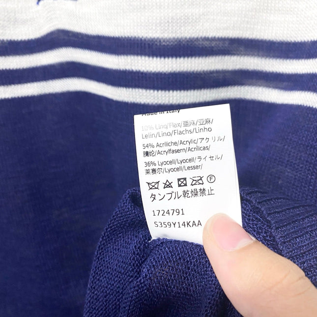 LOEWE 26S SHORT SLEEVE KNIT POLO TOP 494