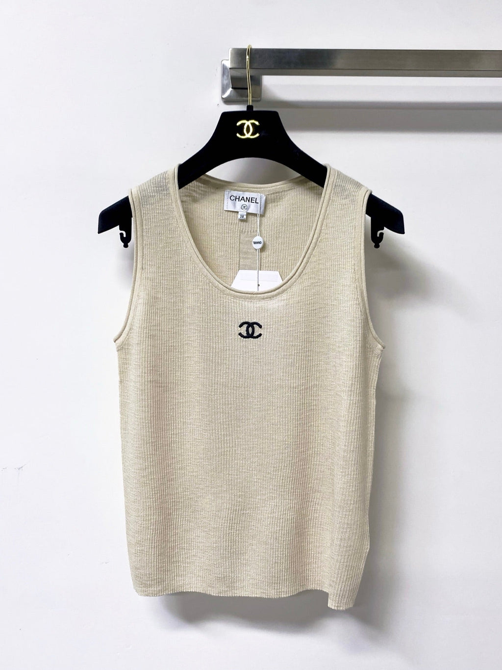 CHANEL 26S KNIT SLEEVELESS TOP STYLE 1203
