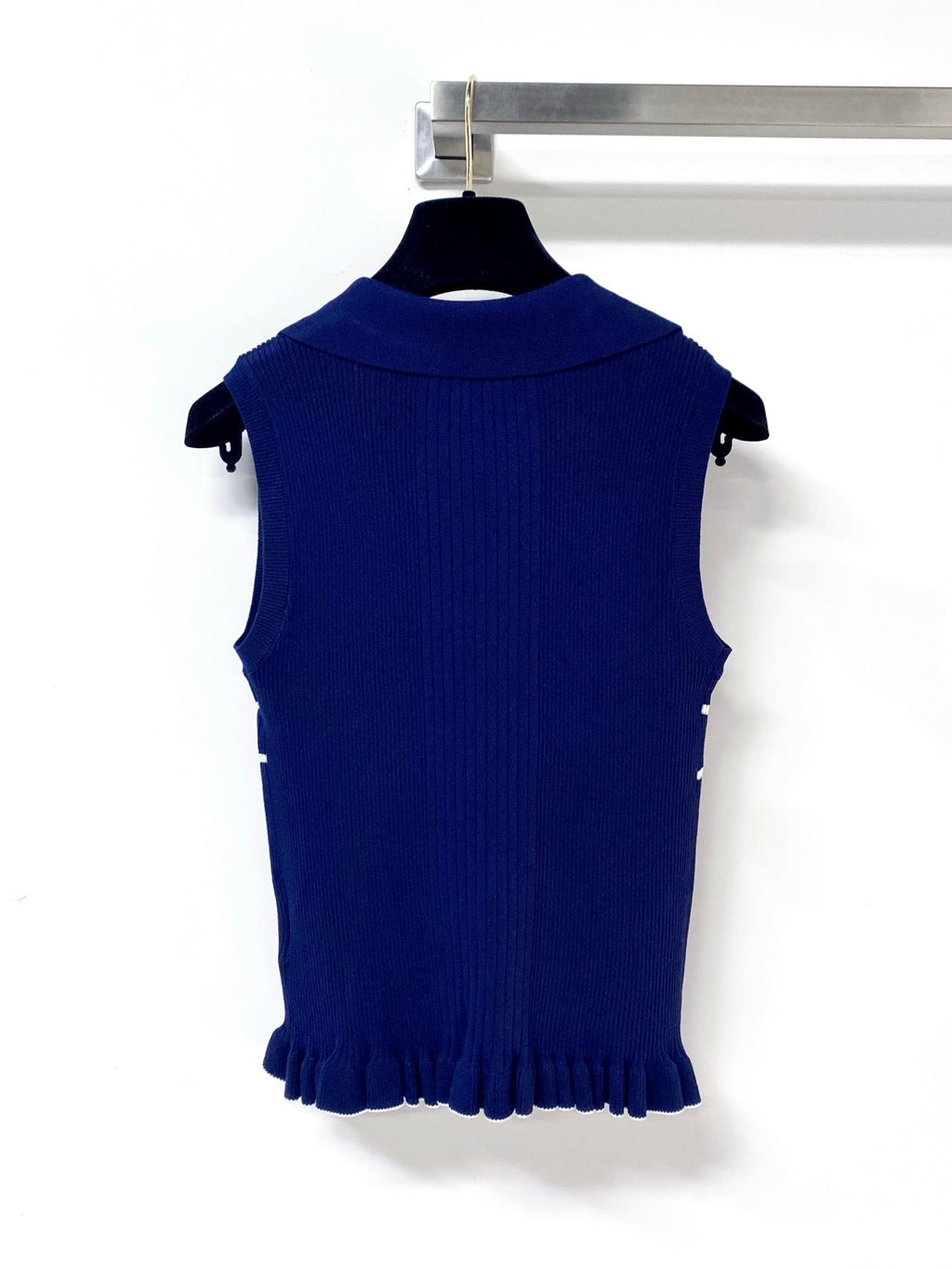 DIOR 26S SLEEVELESS KNIT POLO SHIRT 1290