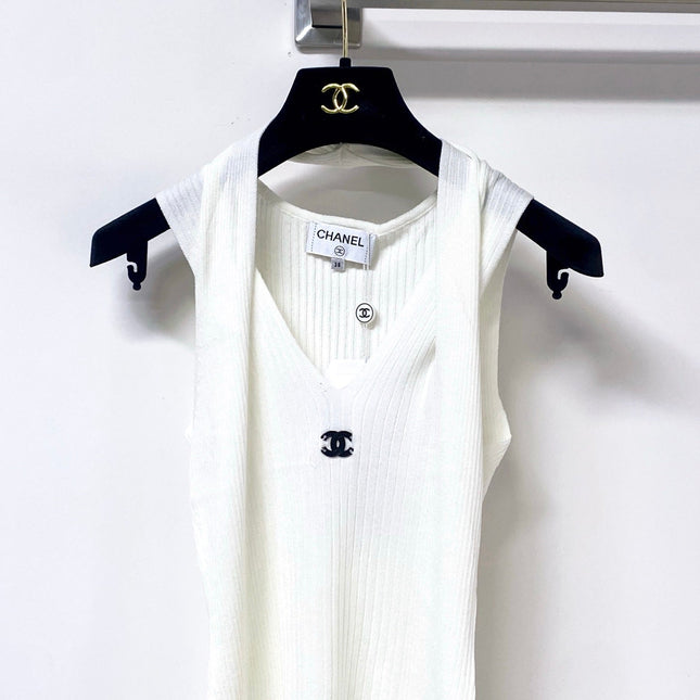 CHANEL 26S KNITTED SLEEVELESS TOP STYLE 1168