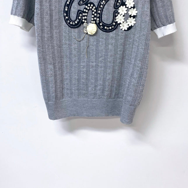 CHANEL 26S SHORT-SLEEVE KNIT TOP STYLE 1171
