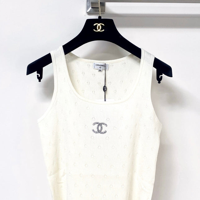 CHANEL 26S KNITTED SLEEVELESS TOP STYLE 1173