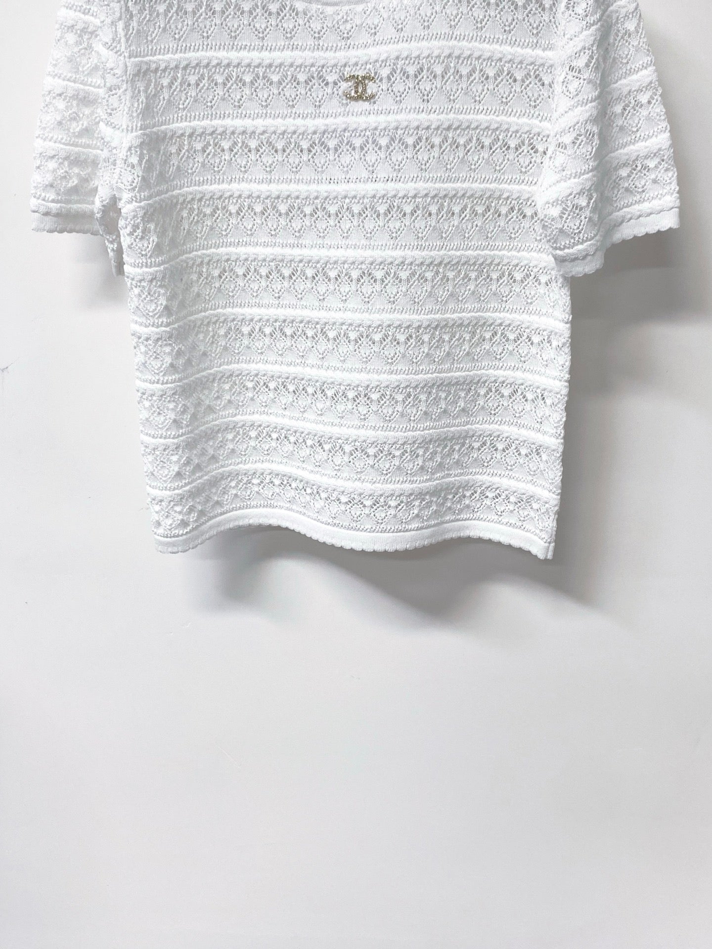 CHANEL 26S SLEEVELESS POLO KNIT TOP STYLE 1138