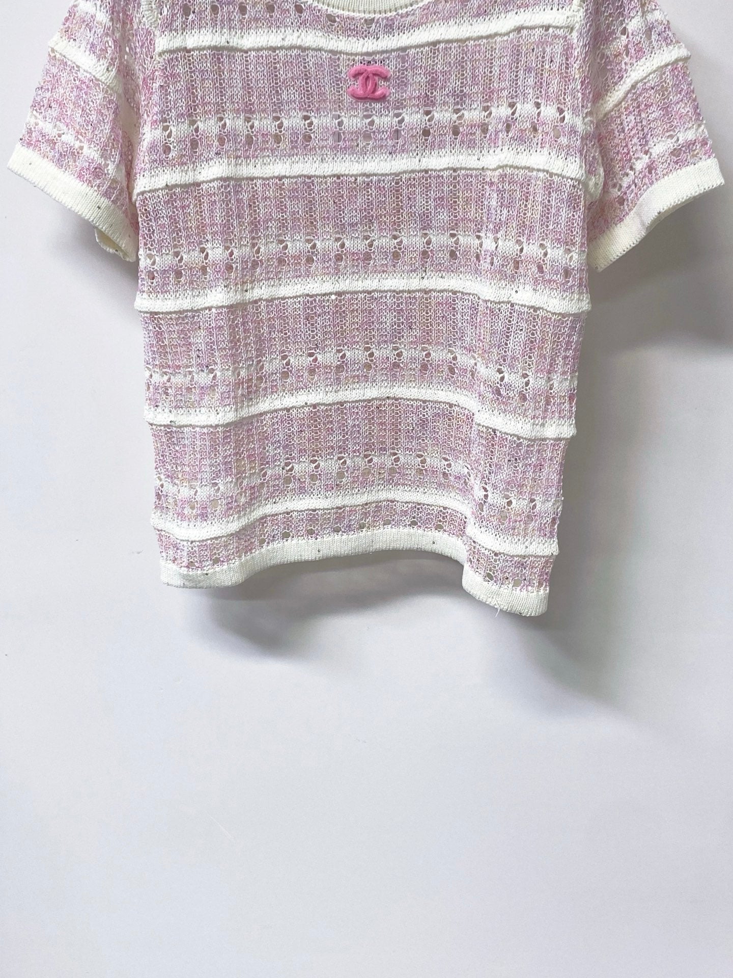 CHANEL 26S SHORT-SLEEVE KNIT TOP STYLE 1144