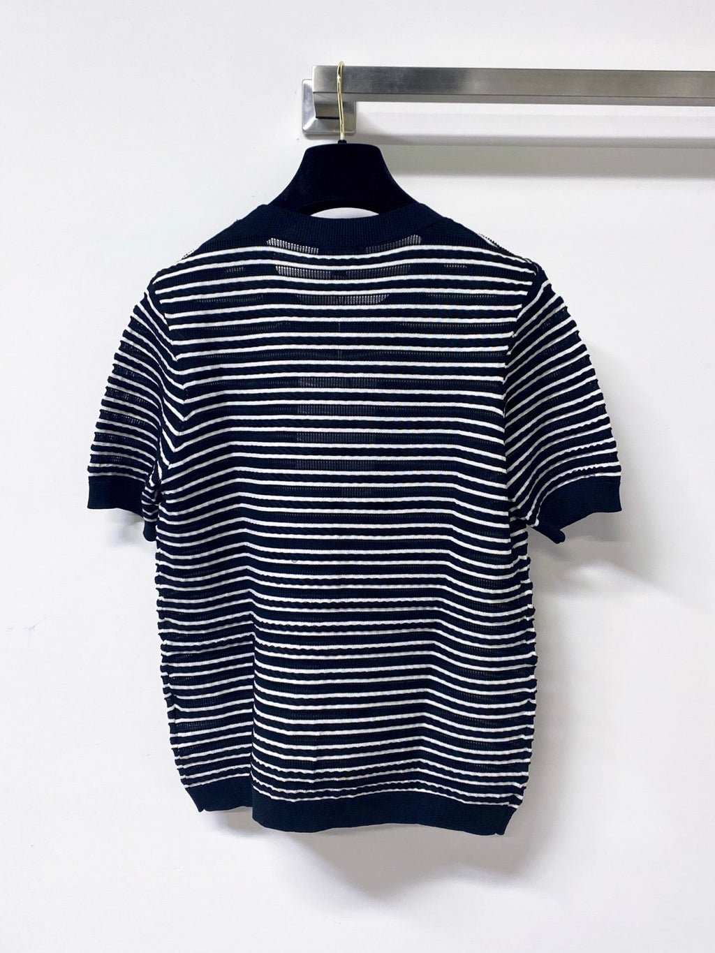 CHANEL 26S SHORT-SLEEVE KNIT TOP STYLE 1146