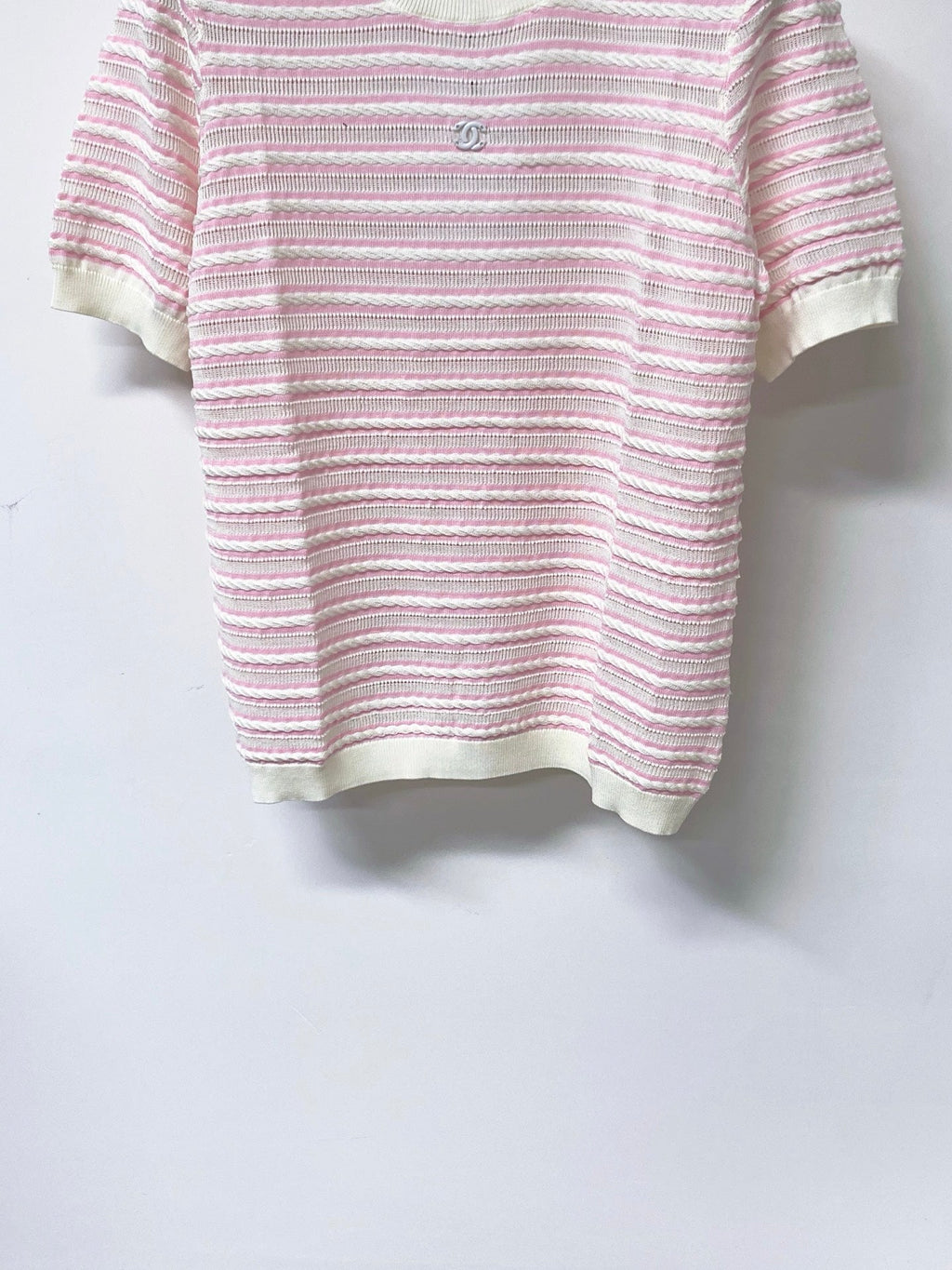 CHANEL 26S SHORT-SLEEVE KNIT TOP STYLE 1145
