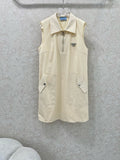 PRADA SLEEVELESS DRESS WITH ZIPPER DETAIL 269153