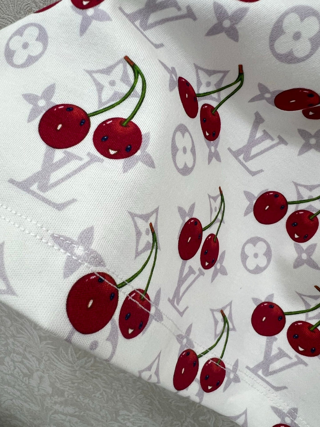 LOUIS VUITTON CHERRY BLOSSOM PRINT T-SHIRT 275068