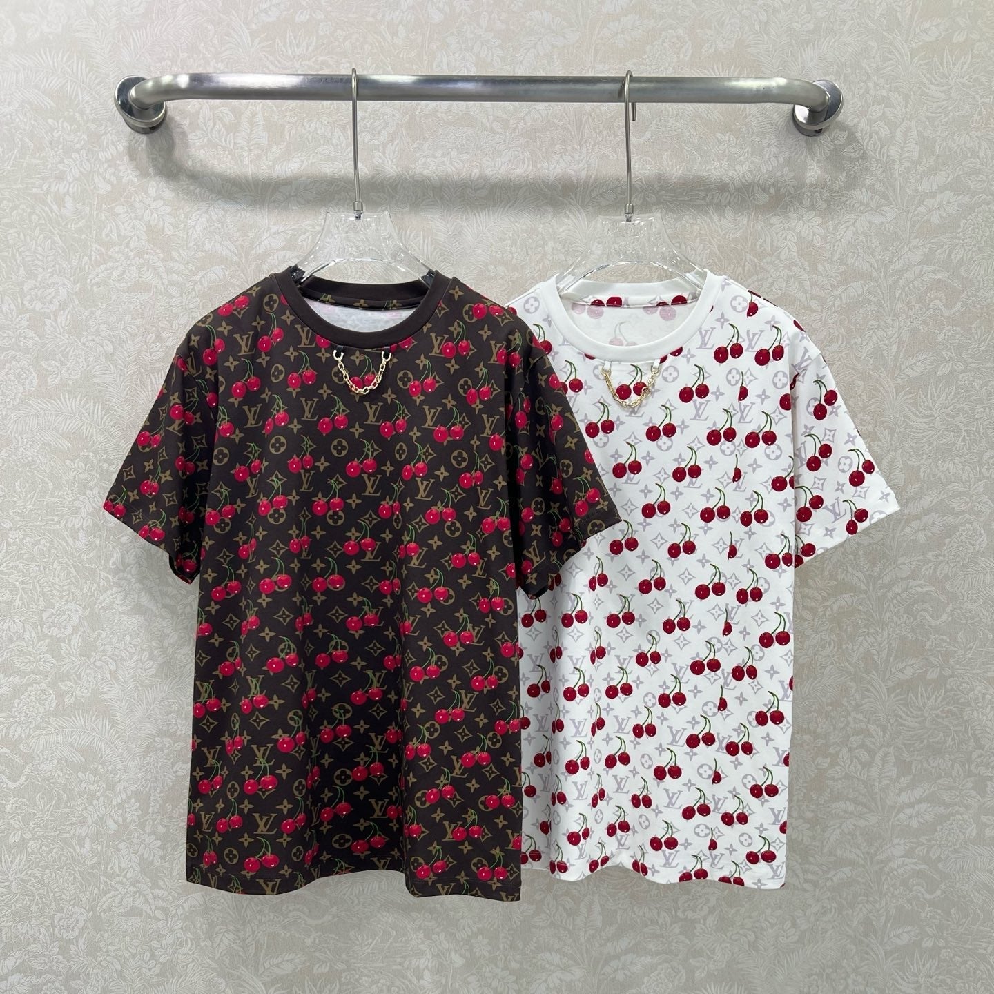 LOUIS VUITTON CHERRY BLOSSOM PRINT T-SHIRT 275069