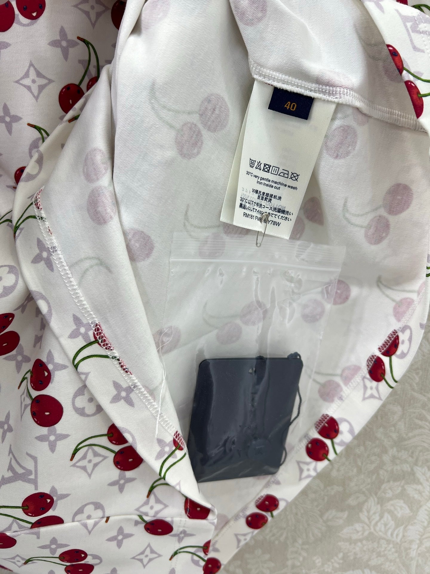 LOUIS VUITTON CHERRY BLOSSOM PRINT T-SHIRT 275068