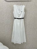 PRADA LONG DRESS WITH ELASTIC WAISTBAND 275252