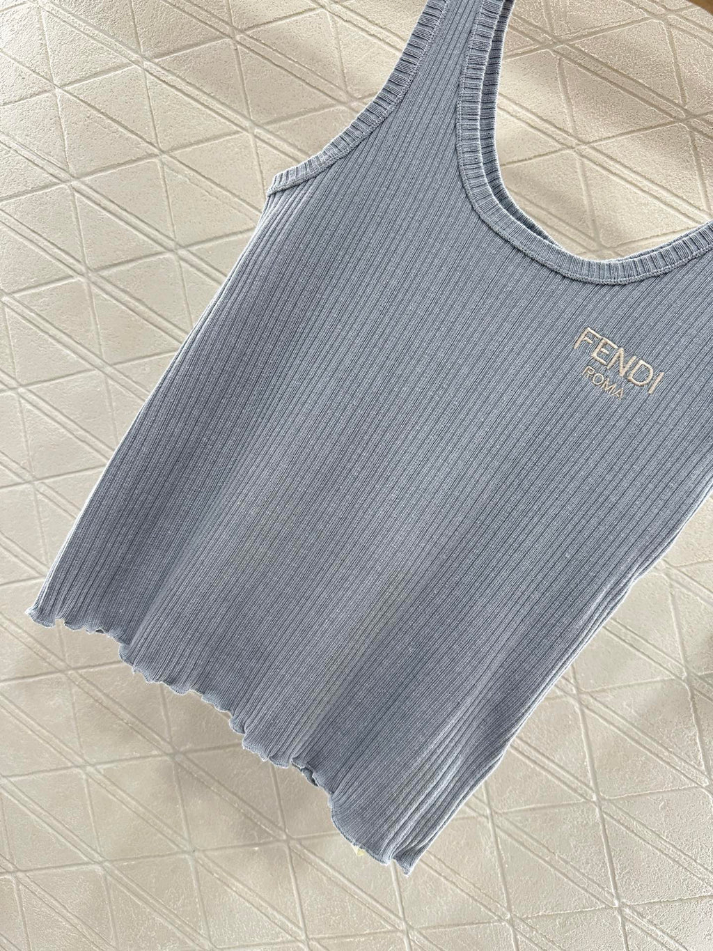 FENDI SLEEVELESS KNIT TOP 272908