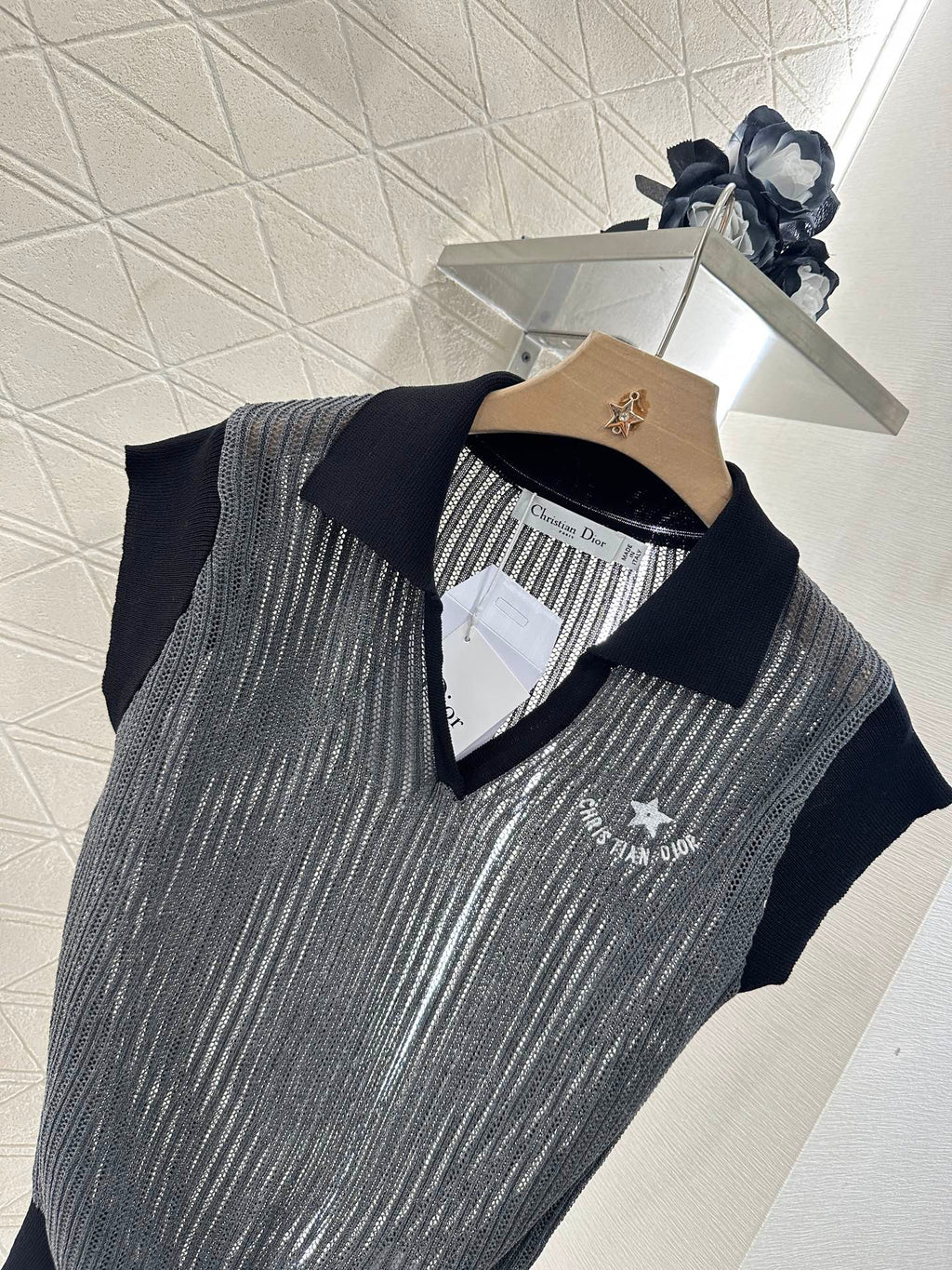 DIOR V-NECK KNIT SWEATER 276685