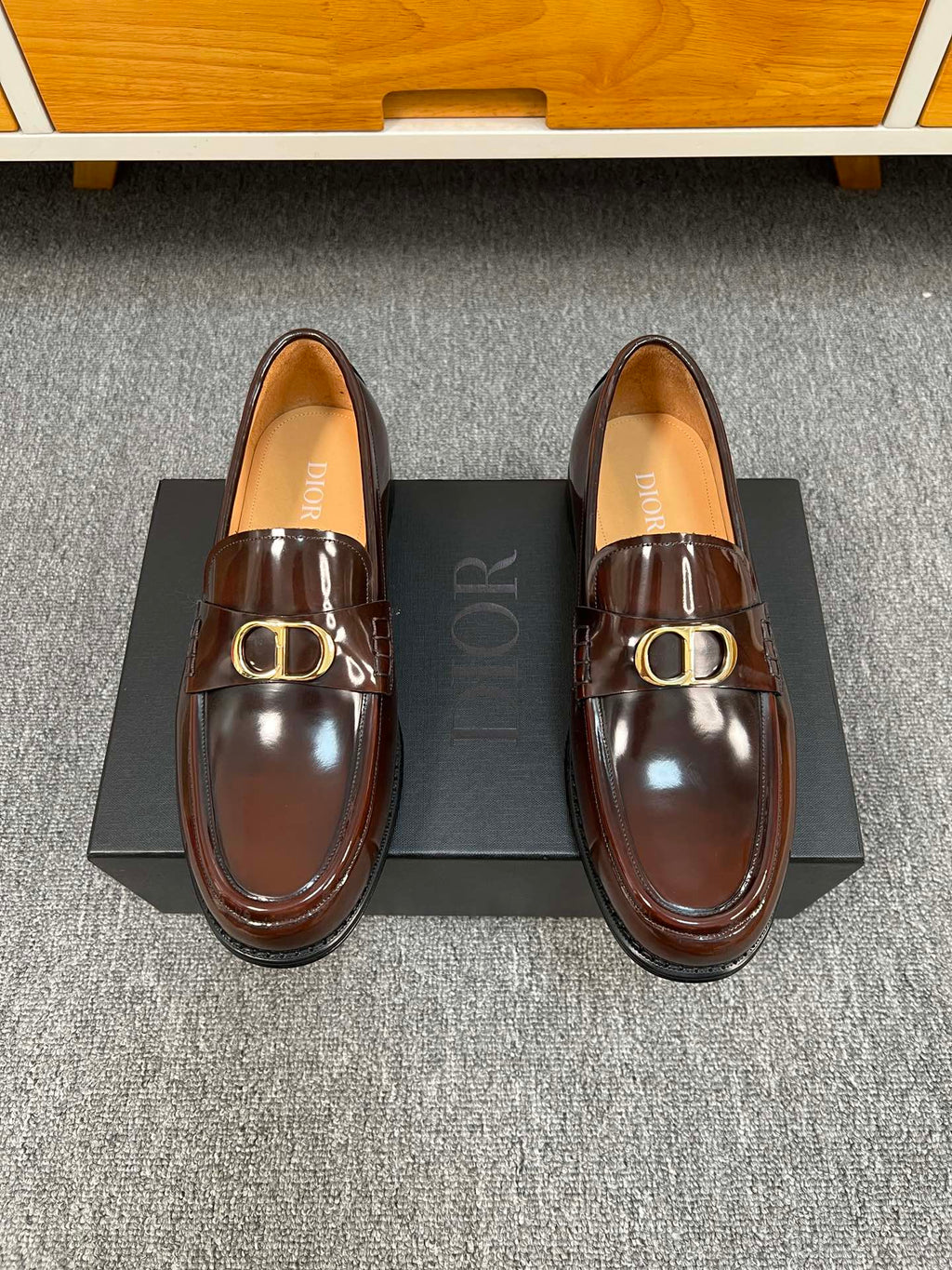 CD SYMBOL GRANVILLE LOAFER SYRUP CALFSKIN