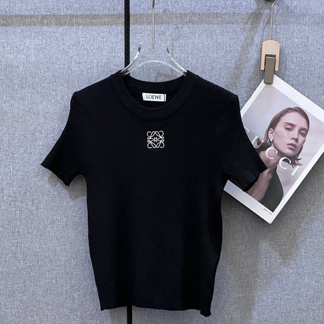 LOEWE SHORT-SLEEVE KNIT TOP STYLE 123
