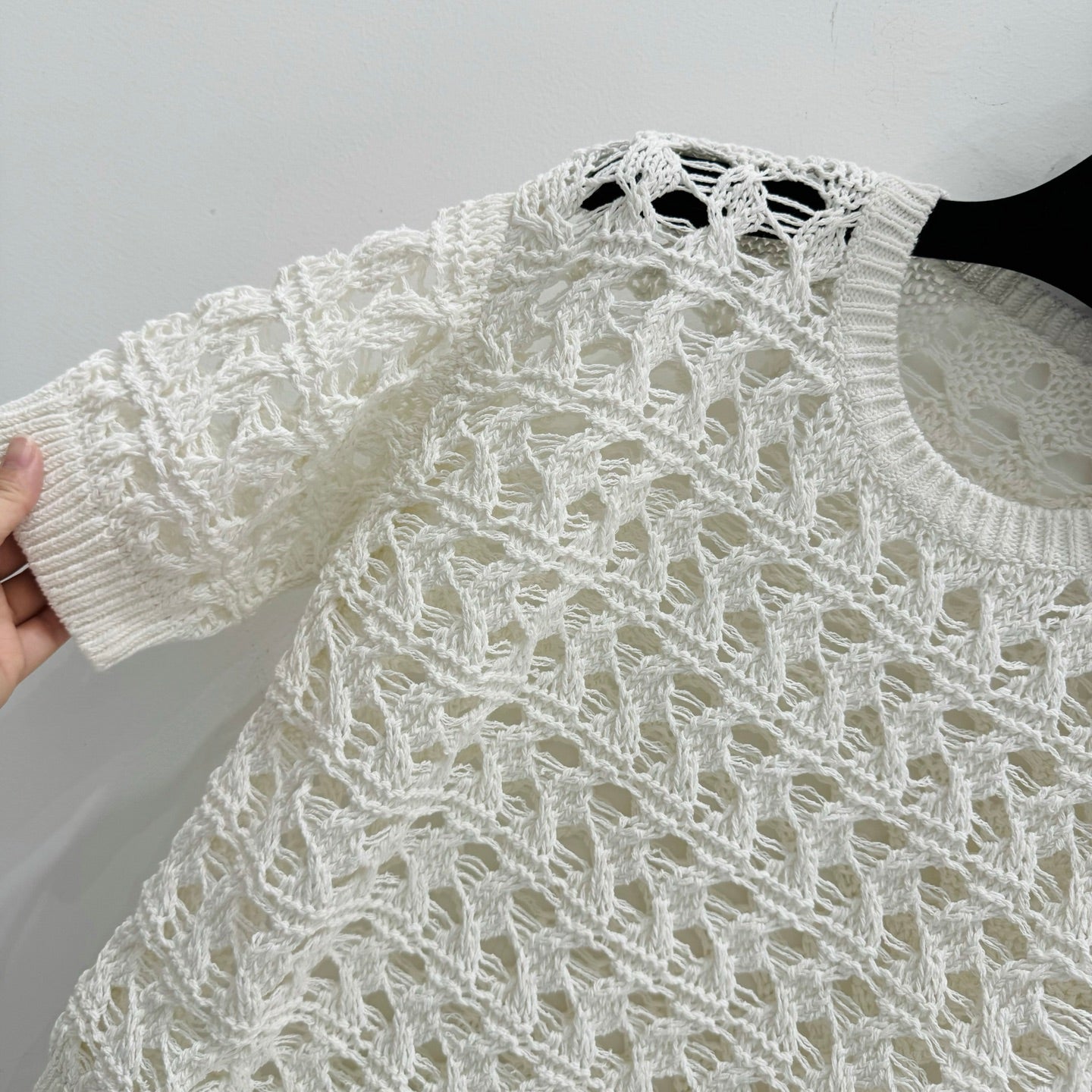 BRUNELLO 25S SHORT-SLEEVE KNIT SWEATER 267483