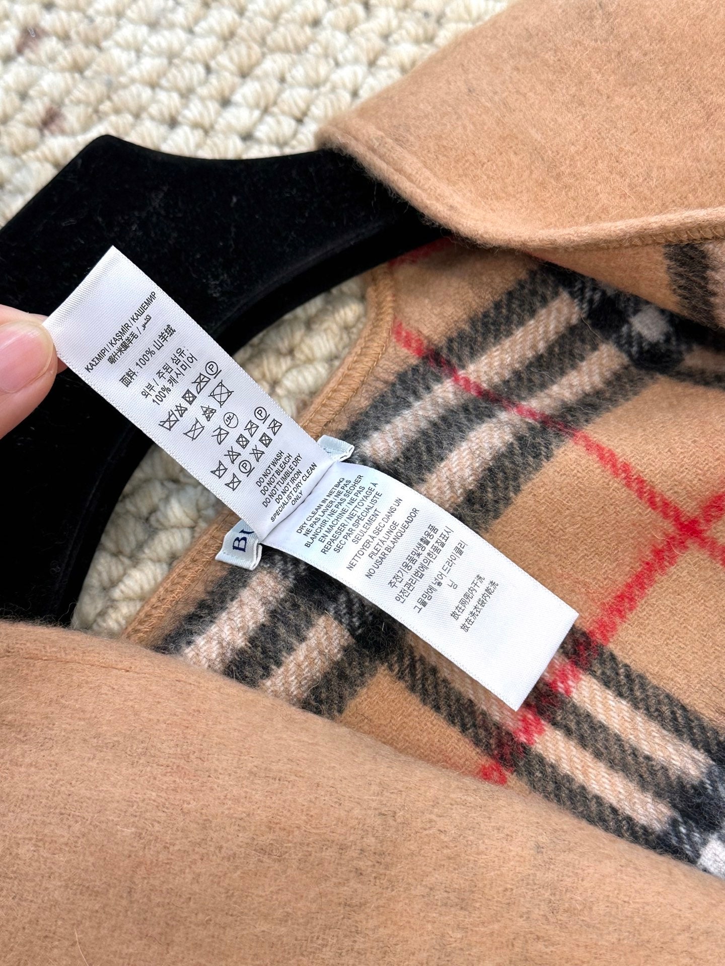 BURBERRY 25S DOUBLE-FACED CASHMERE COAT 203