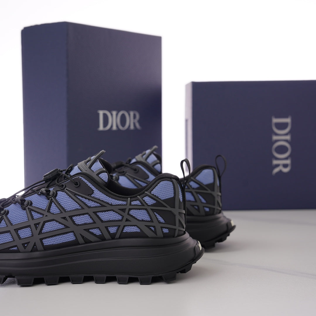 CD B31 SNEAKER BLACK AND PURPLE MESH FABRIC