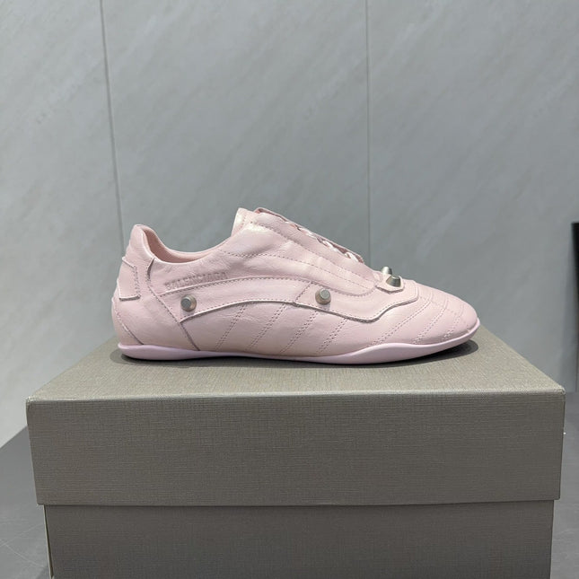 BALENCIAGA 25S SNEAKER IN LIGHT PINK CALFSKIN
