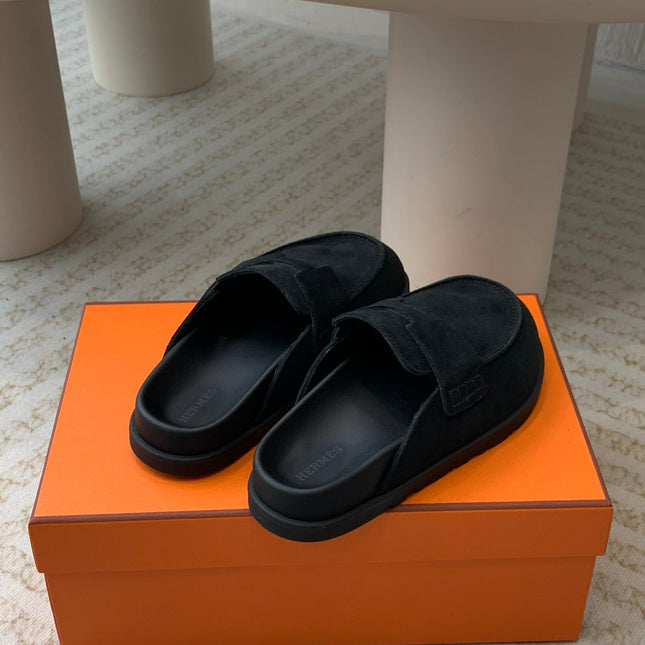 G0 MULE BLACK SUEDE