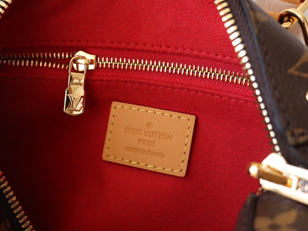 LV 26S SPEEDY TRUNK 20 IN BROWN MONOGRAM CANVAS