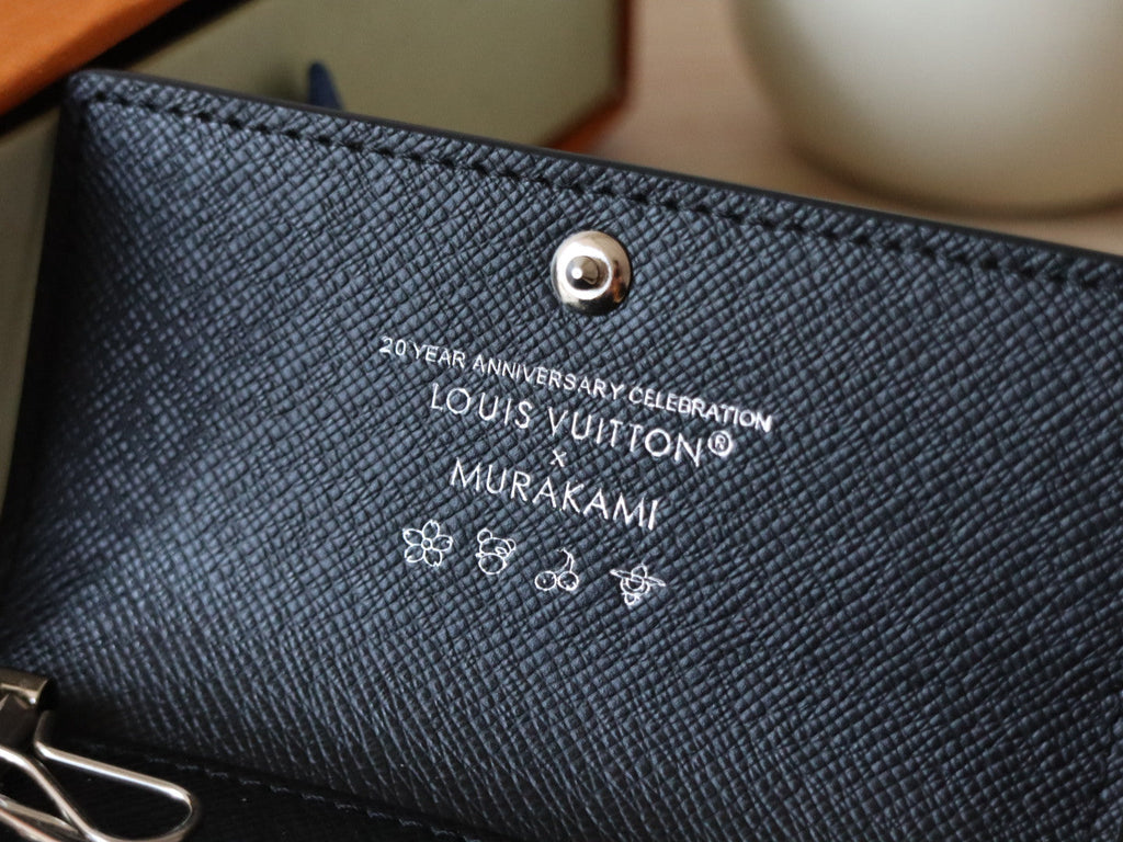 ROSALIE WALLET 12 IN BLACK MIX COLORFUL CALFSKIN