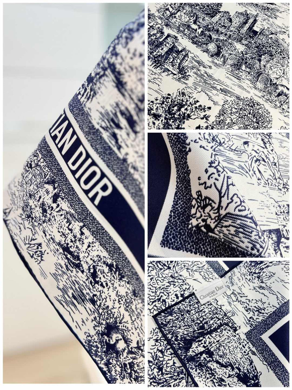 DIOR 26S SCARF 90CM IN SILK 198370