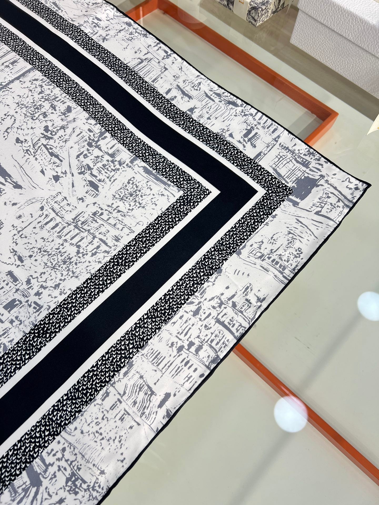 DIOR 26S SCARF 90CM IN SILK 198371