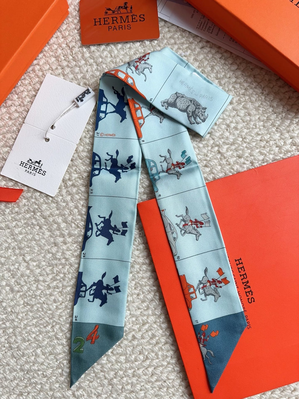 HERMES 26S SCARF 86 IN SILK 309601