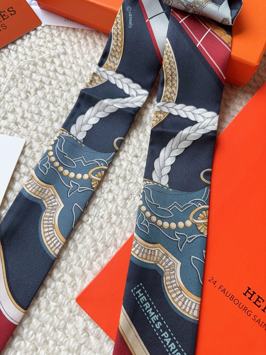 HERMES 26S SCARF 86 IN SILK 309619