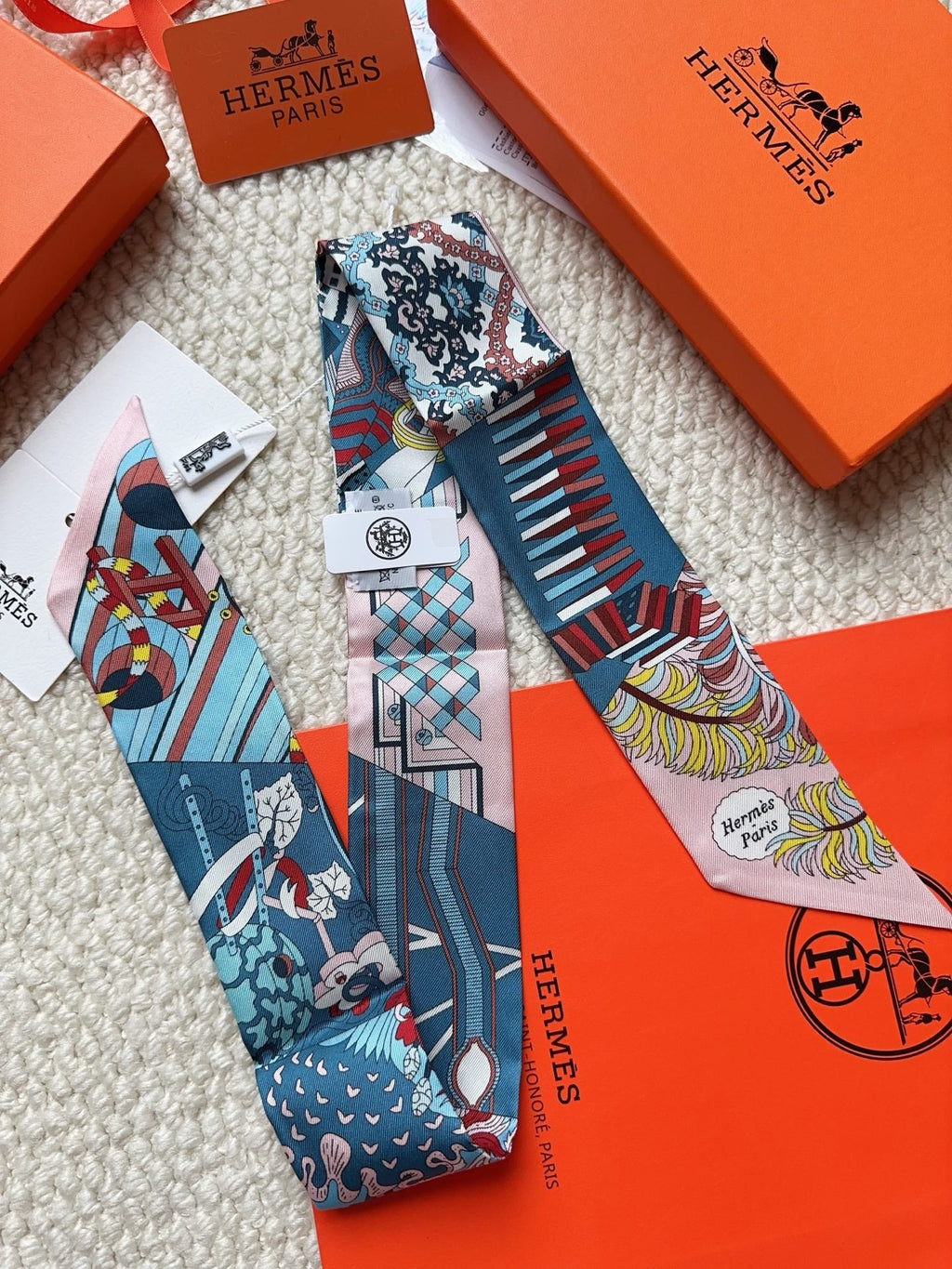 HERMES 26S SCARF 86 IN SILK 309626