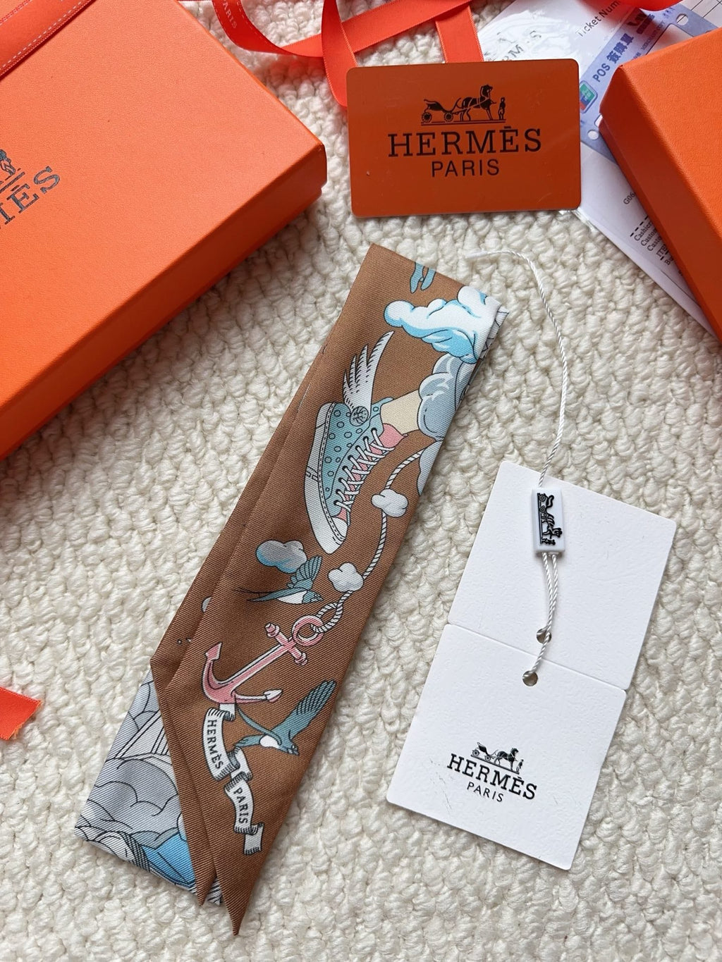 HERMES 26S SCARF 86 IN SILK 309631