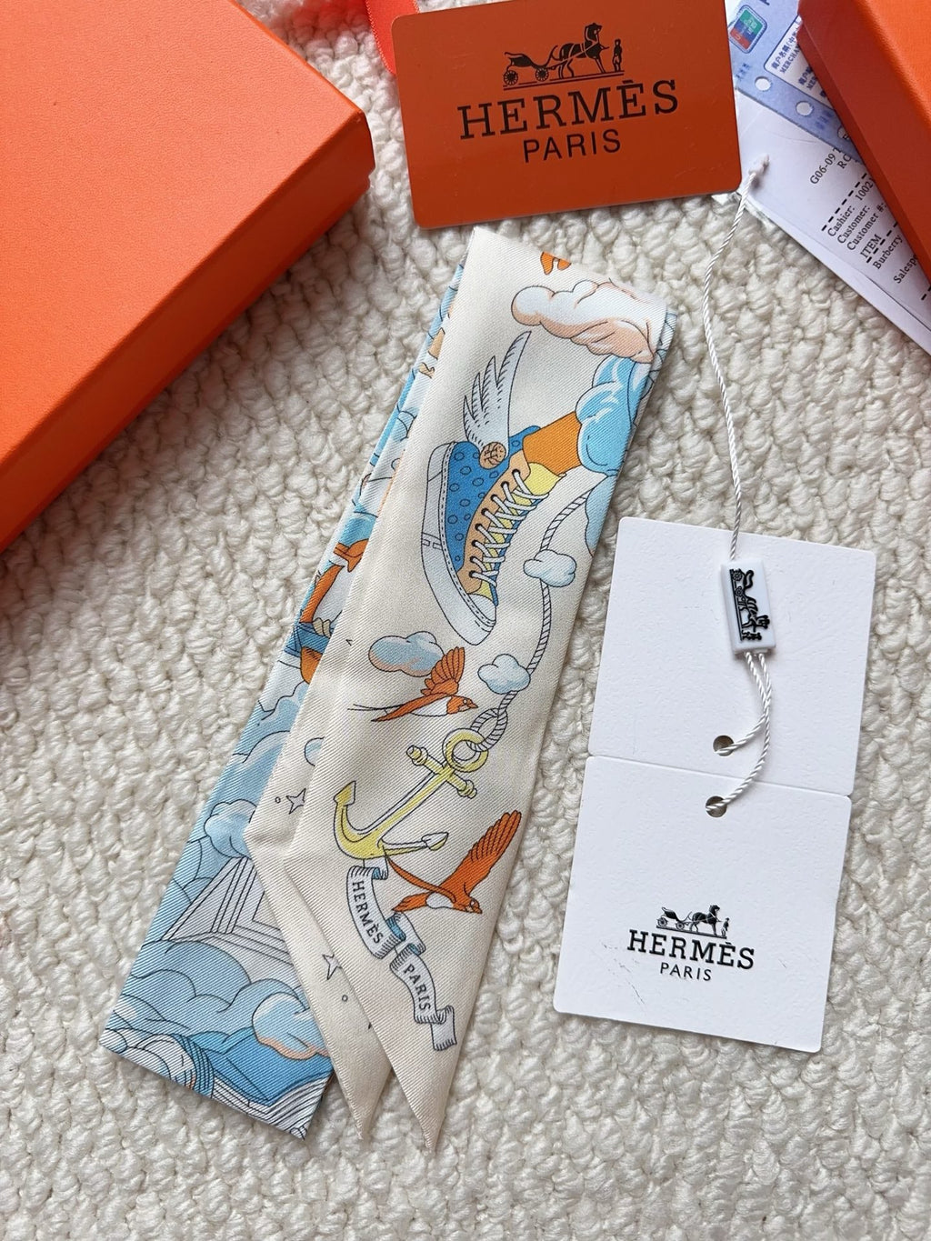 HERMES 26S SCARF 86 IN SILK 309633