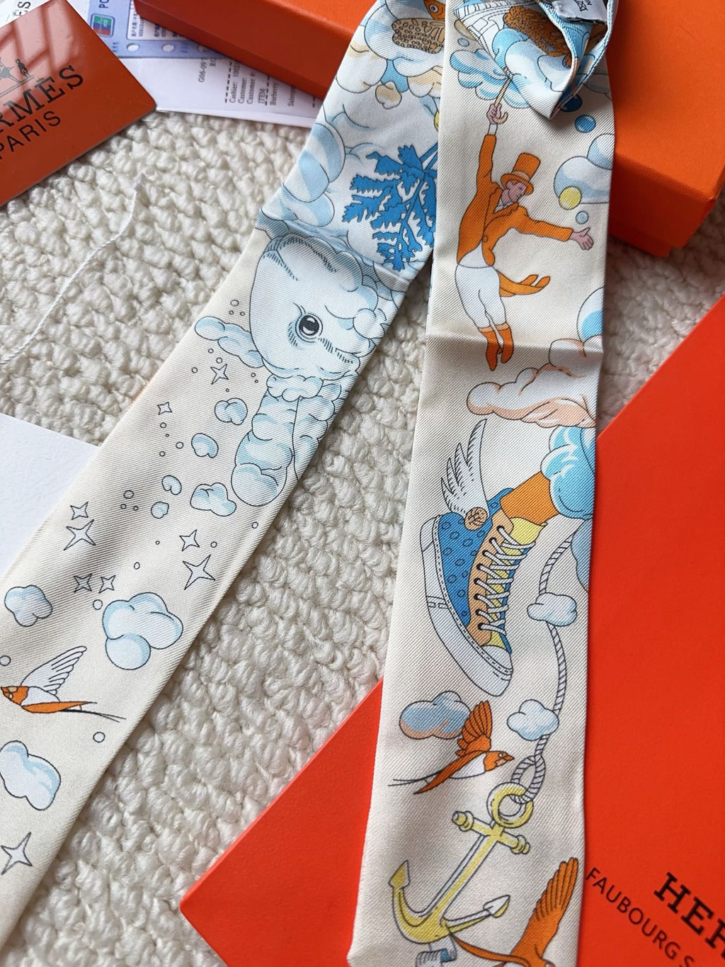 HERMES 26S SCARF 86 IN SILK 309633