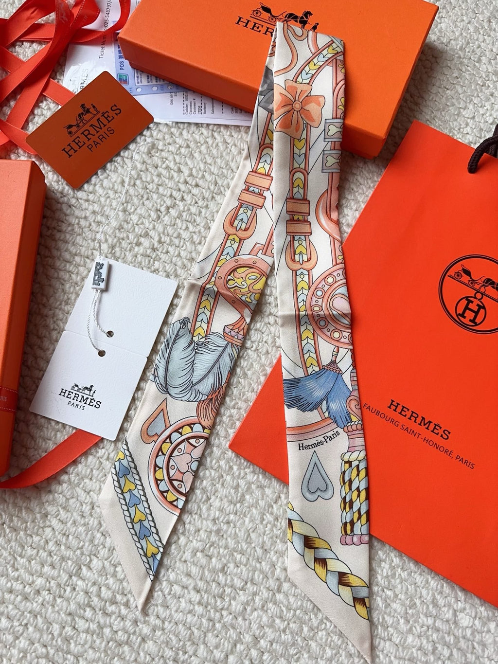HERMES 26S SCARF 86 IN SILK 309640