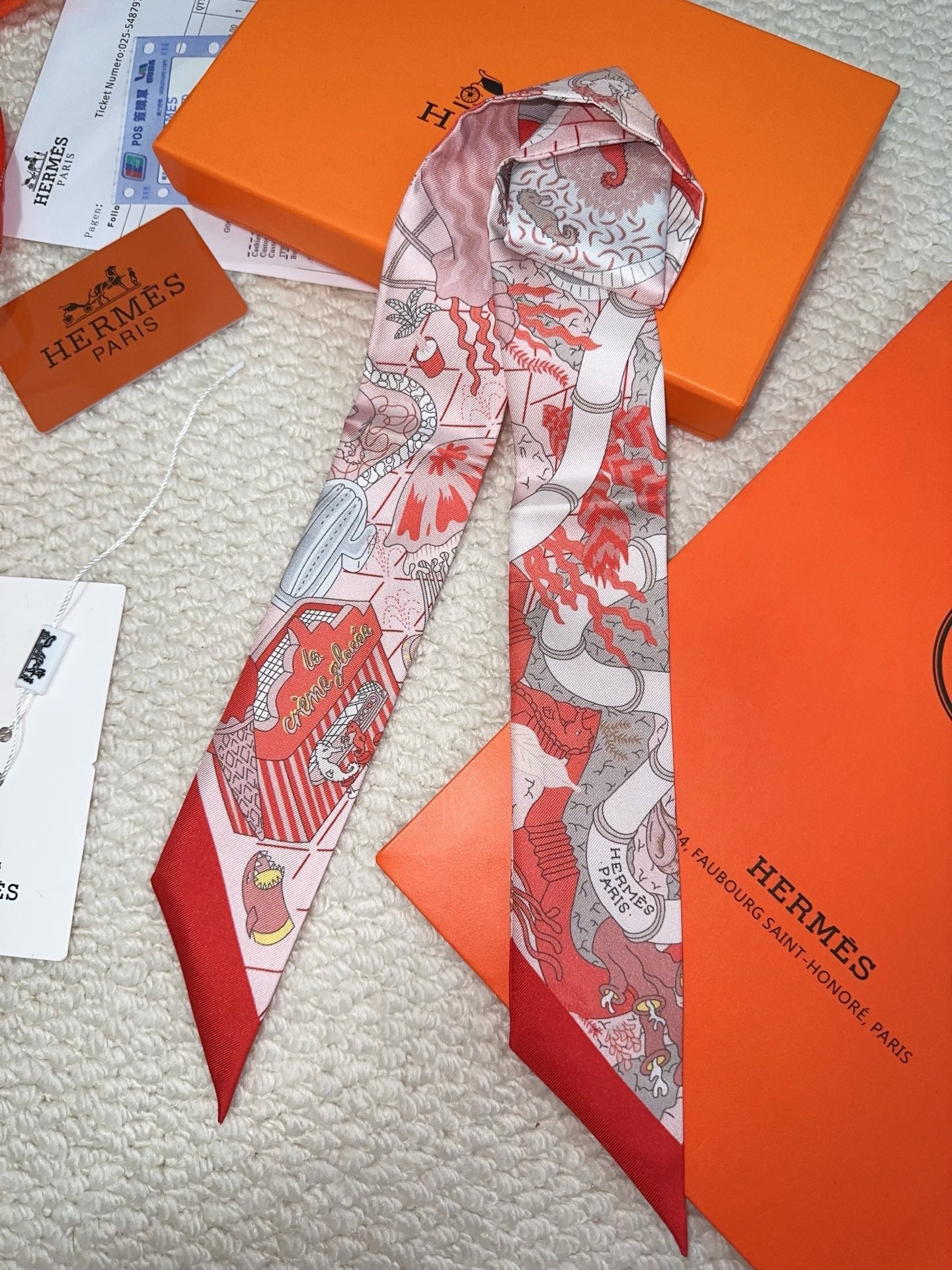HERMES 26S SCARF 90 IN SILK 309653