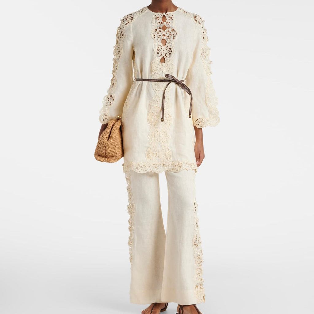 ZIMMERMANN 26S TOP & WIDE LEG PANTS SET STYLE 151
