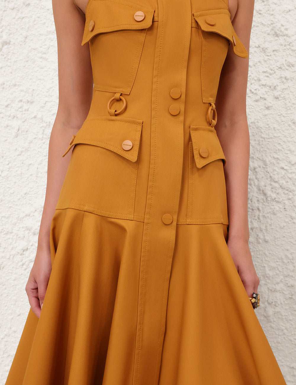 ZIMMERMANN 26S UTILITY MIDI DRESS STYLE 253