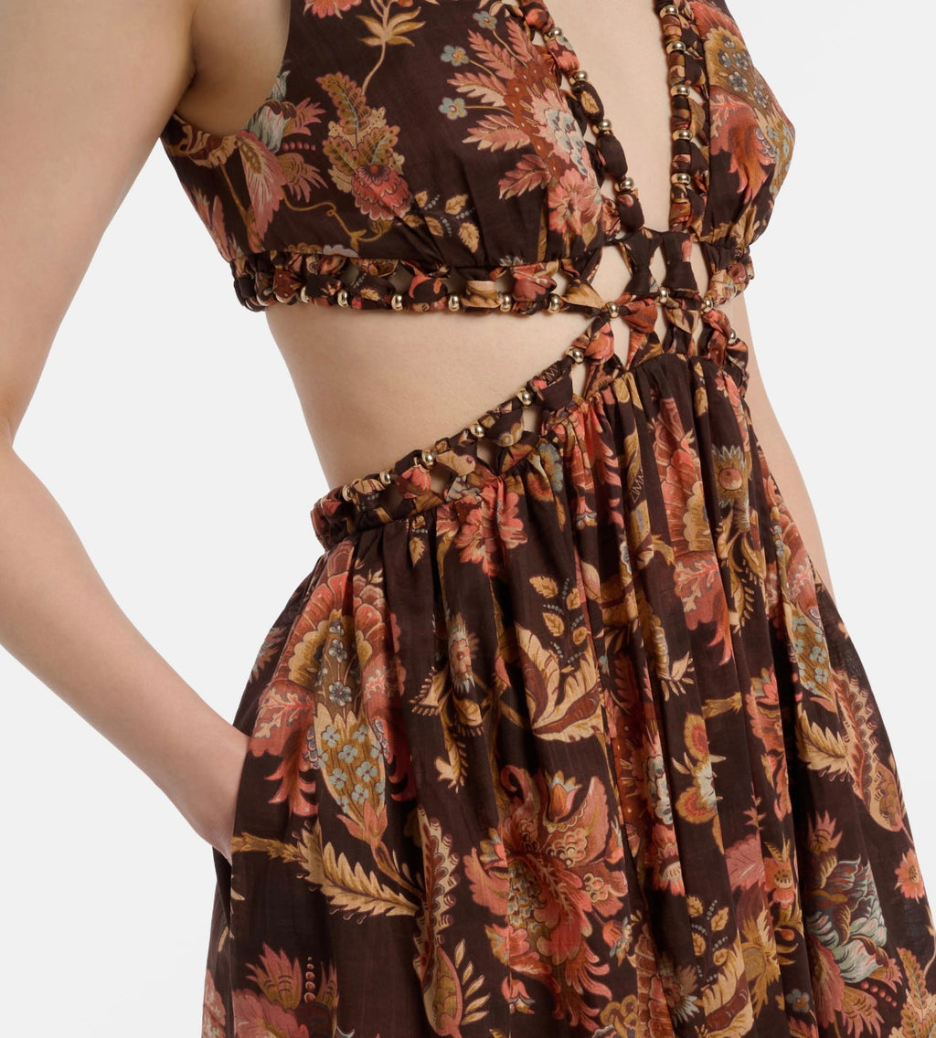 ZIMMERMANN 26S FLORAL CUT OUT MAXI DRESS STYLE 204