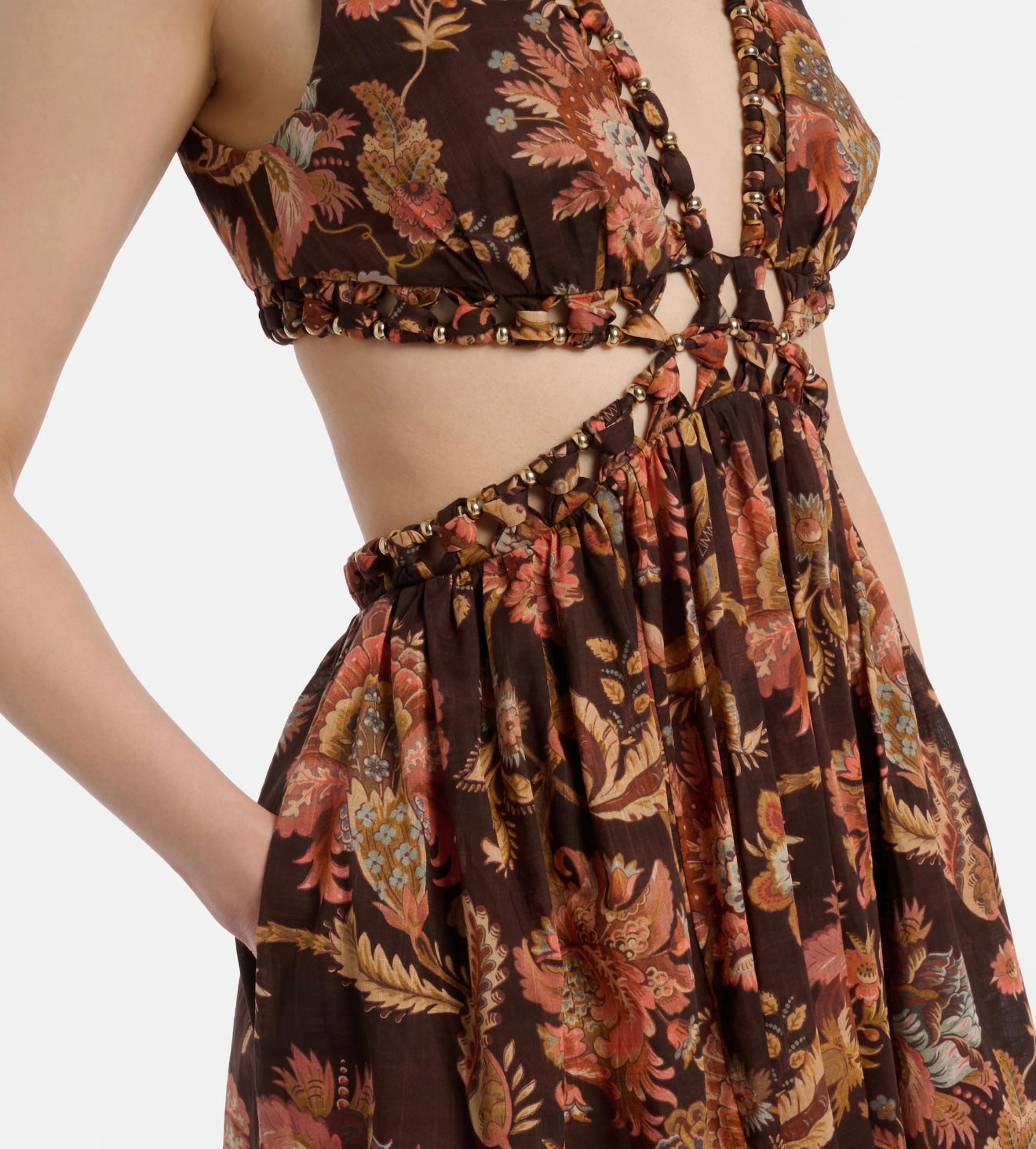 ZIMMERMANN 26S FLORAL CUT OUT MAXI DRESS STYLE 204
