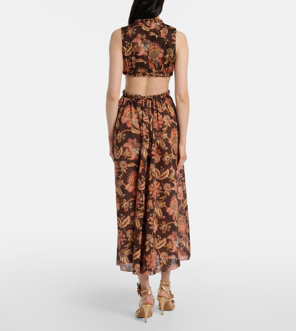 ZIMMERMANN 26S FLORAL CUT OUT MAXI DRESS STYLE 204